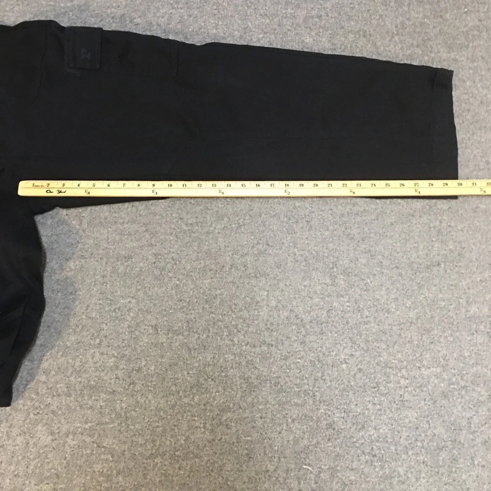 PINK Cargo Pants Womens Large Black Cotton Straight Leg Utility Trousers - Picture 8 of 10
